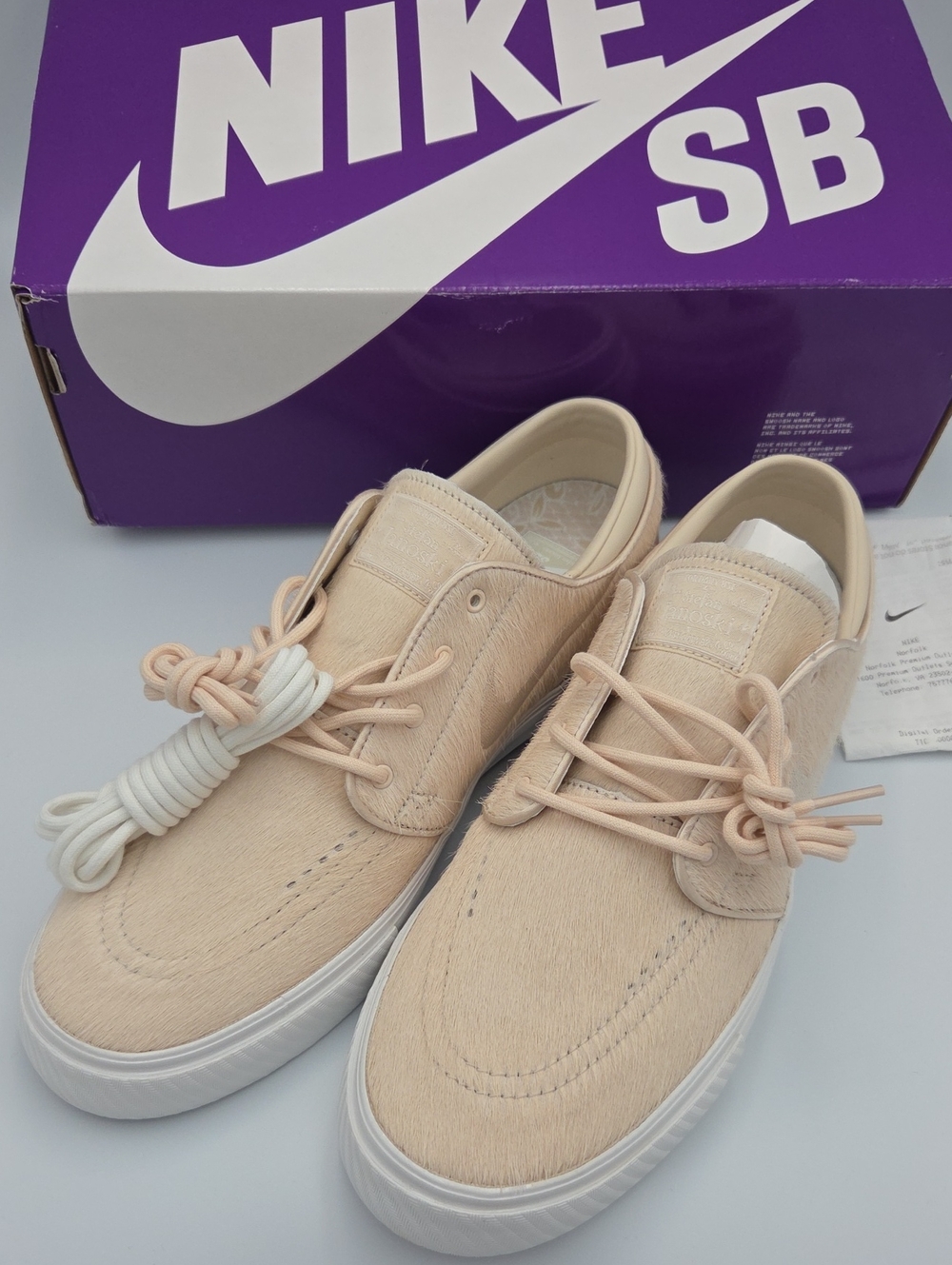 Nike SB Zoom Janoski OG+ SE Pony Hair Pearl White Summit Men's 10.5